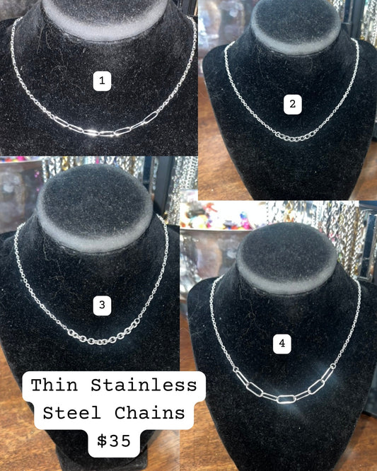 Thin Stainless Steel Necklaces