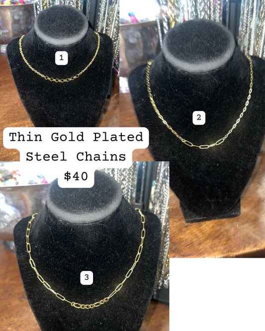 Gold Plated Stainless Steel Necklaces