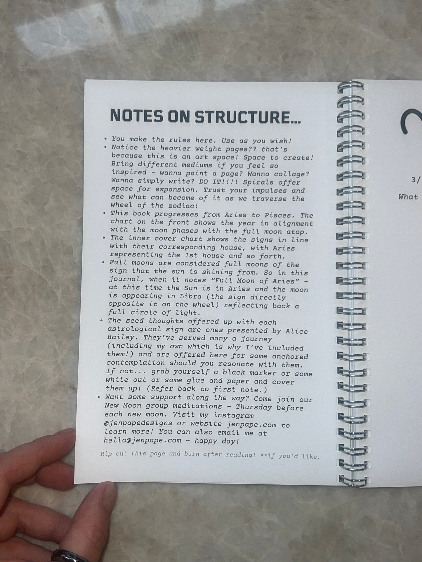 Journey with the Moon Journal