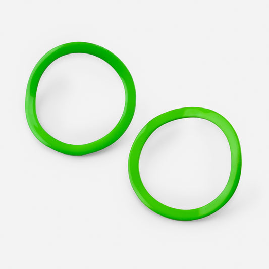 Neon Green Hoops