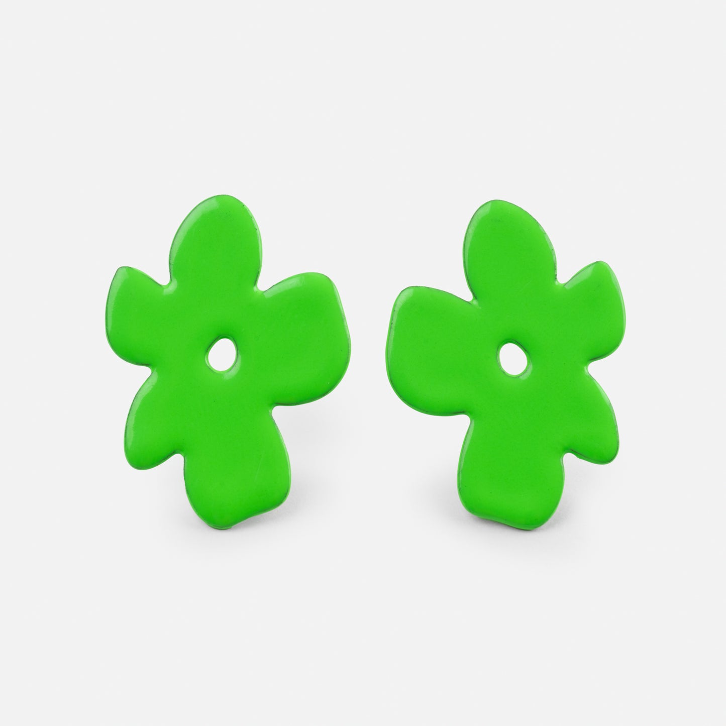 Puffy Flowers Neon Green