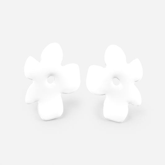 Puffy Flowers in White