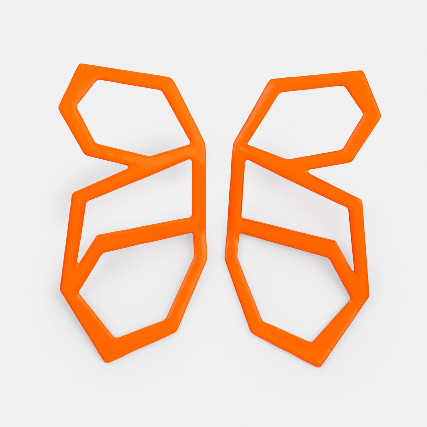 Supported Flight Earrings in Radiant Orange