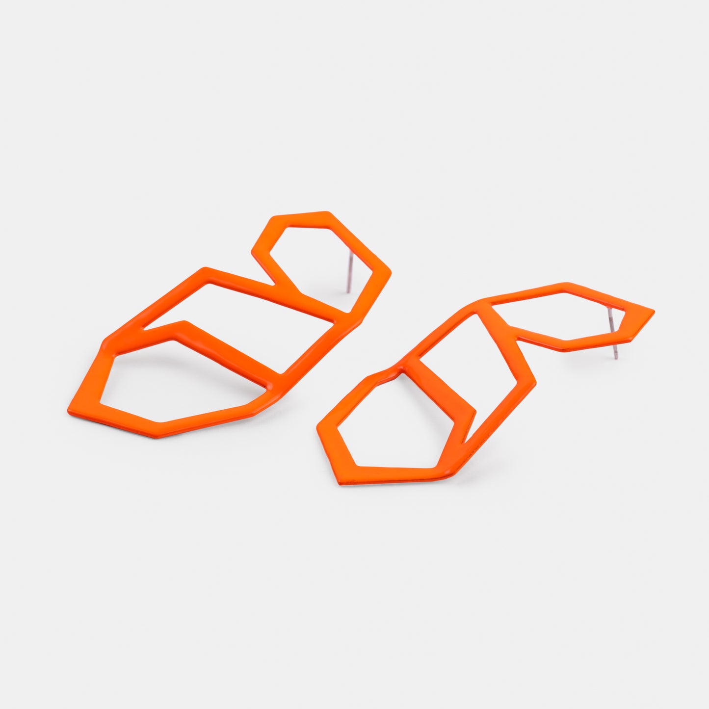 Supported Flight Earrings in Radiant Orange
