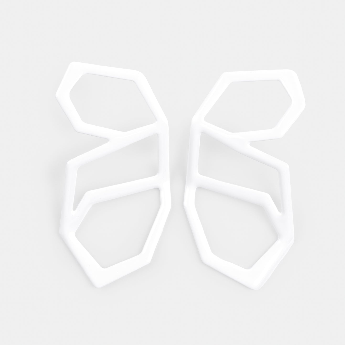 Supported Flight Earrings in Cloud White