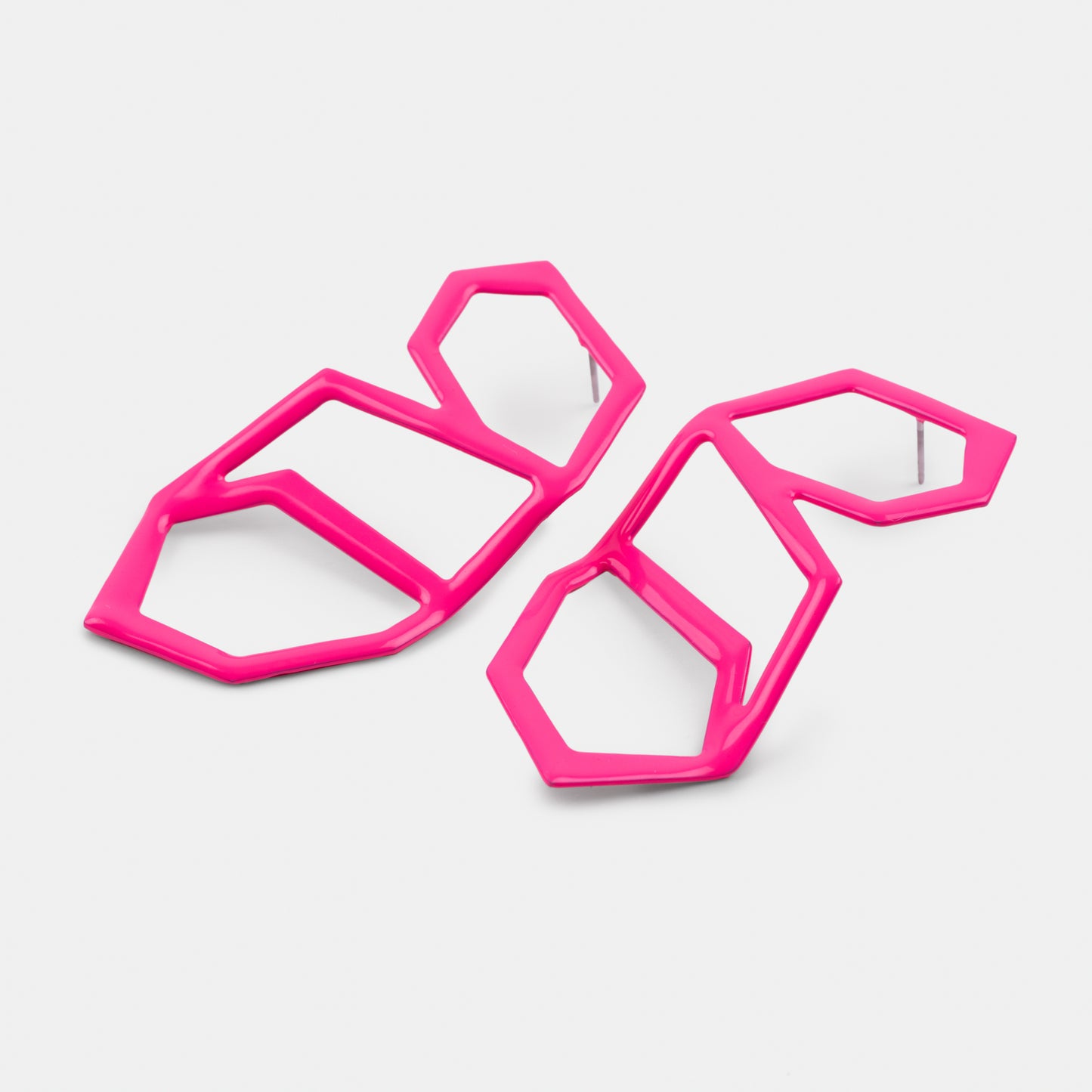 Supported Flight Earrings in Sassy Pink