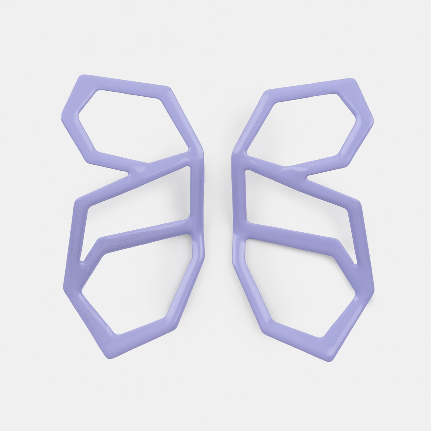 Supported Flight Earrings in Lavender