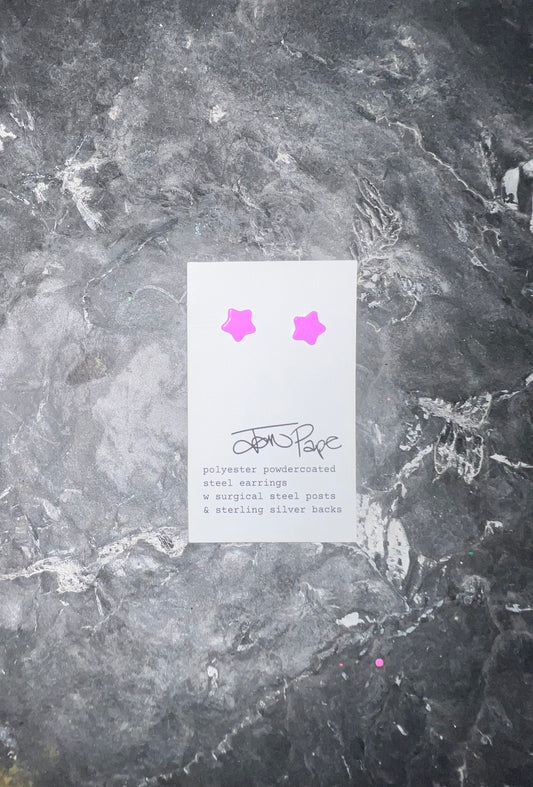 Tiny Purple Star Studs