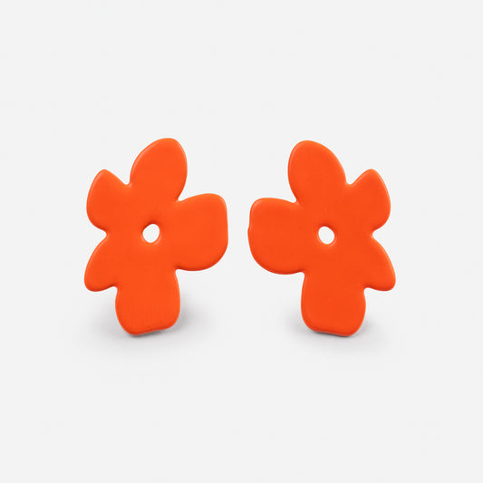 Puffy Flowers in Radiant Orange